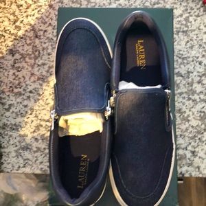Ralph Lauren Denim Slip-on Sneakers